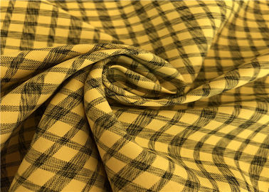 Stabilité 100% de trellis lumineux mou extensible de tissu de polyester bonne pour des vêtements