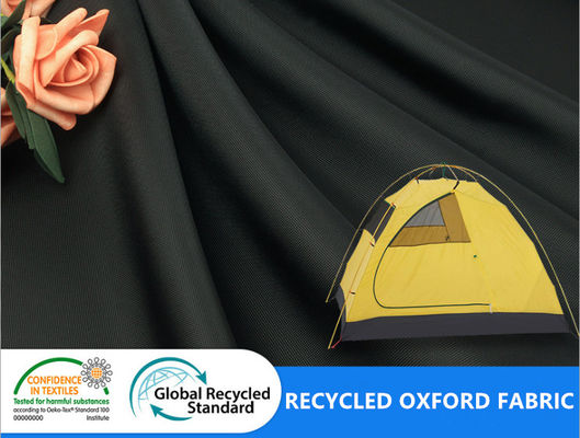 Tissu extérieur de tente de la plaine réutilisé par polyester 400D Oxford de FDY de tente écologique de revêtement