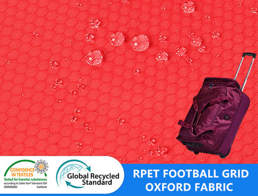 Polyester Oxford de ratière de Honey Comb Anti Static Recycled de grille du football