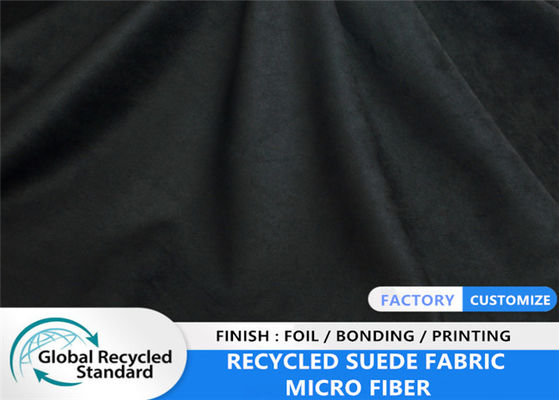 Tissu micro de bottes d'oreiller du suède 130GSM de fibre de polyester réutilisé par 100%