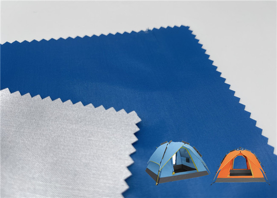 Tissu enduit argenté de polyester pour le parapluie de tente de camping