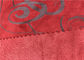 Absorption rouge d'humidité de tissu de cuir de Faux de résistance à l'usure avec la bonne chaleur