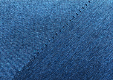 Tissu enduit de polyester tissé par sergé, tissu respirable imperméable de veste de regard de deux tons